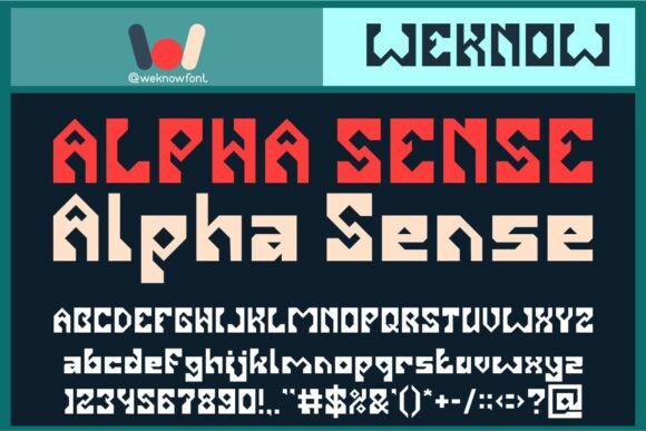 Alpha Sense: A Futuristic Display Font for Tech Brands