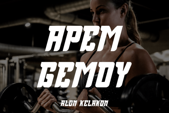 Apem Gemoy: A Playful Display Font for Bold Campaigns