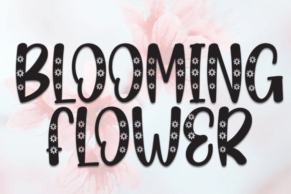 Blooming Flower Font