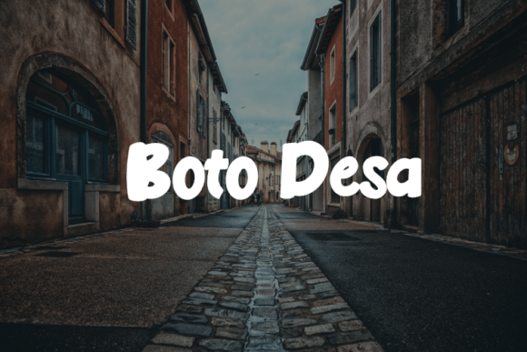Boto Desa: A Creative Display Font for Makers