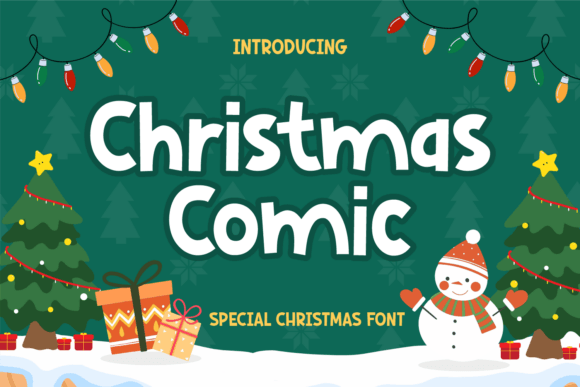 Christmas Comic Font for Festive Design