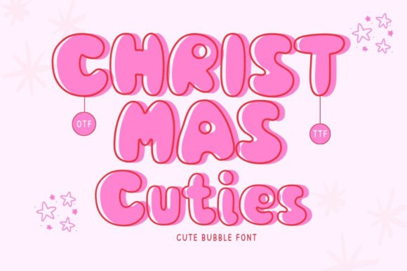 Christmas Cuties Font for Holiday Design