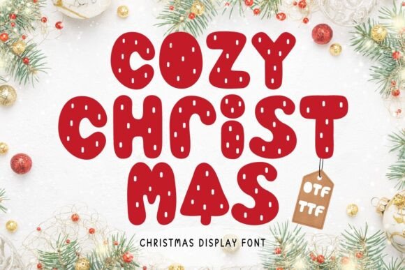 Cozy Christmas: The Ultimate Display Font for Holiday Campaigns