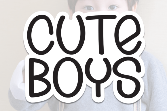 Cute Boys Font for Creative Projects