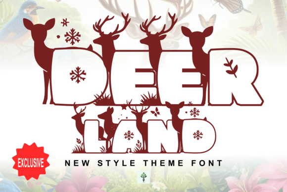 Deer Land Font: Fanciful Elegance for Editorial Design