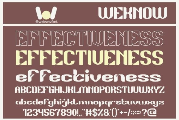 Effectiveness Font for Bold Campaigns