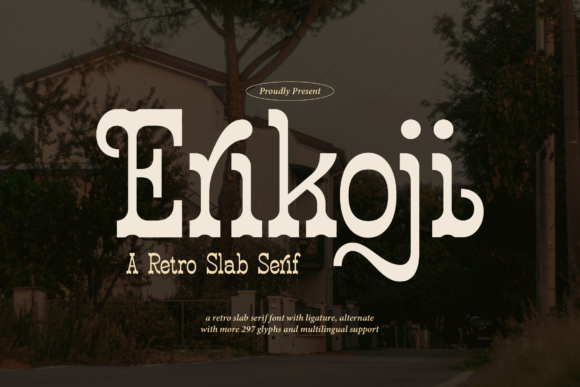 Erikoji: A Retro Slab Serif Font for Bold Branding