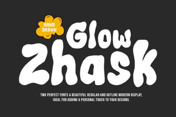 Glow Zhask Font for Creative Publishing