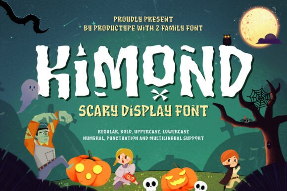 Kimond: A Bold Display Font for Halloween Editorial Design