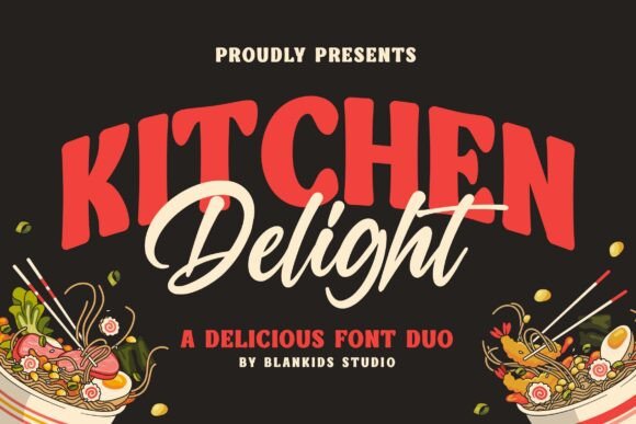 Kitchen Delight Font for Business Branding