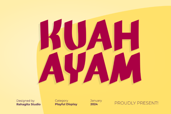 Kuah Ayam Font for Creative Makers