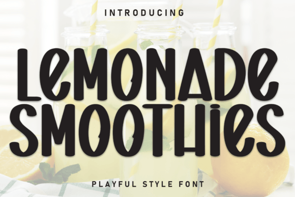 Lemonade Smoothies Font for Business Branding