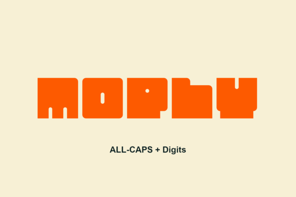 Moply: A Bold Display Font