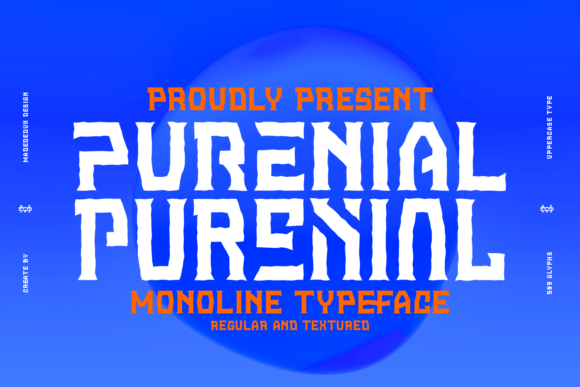 Purenial: A Vintage Monoline Font for Makers