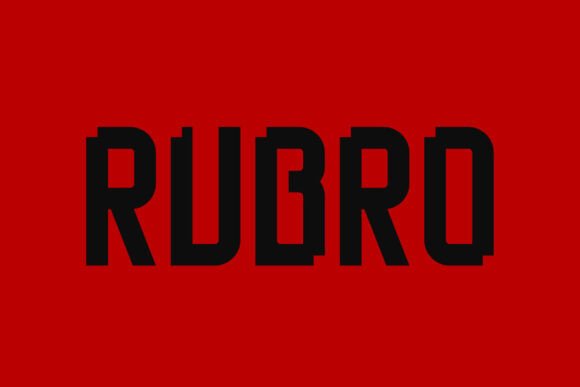 Rubro: A Bold Display Font for Modern Brand Identity