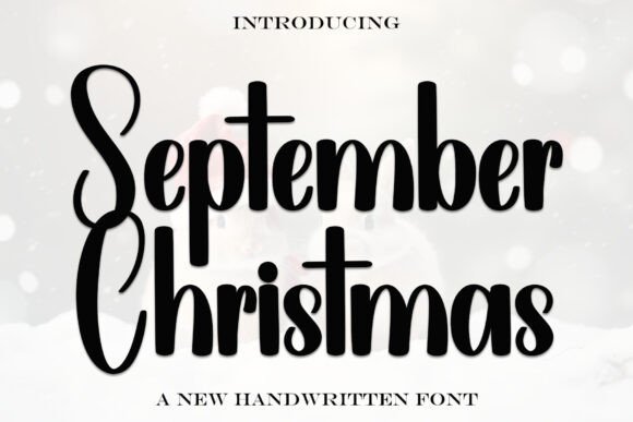 September Christmas Font