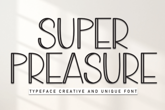 Super Preasure: A Bold Font for Creative Projects