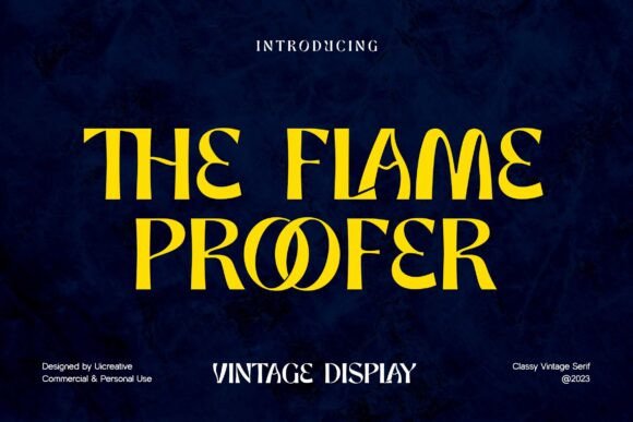 The Flame Proofer Font for Professional Branding