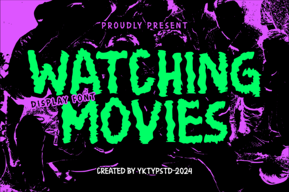 Watching Movies Font: A Cinematic Display for Designers