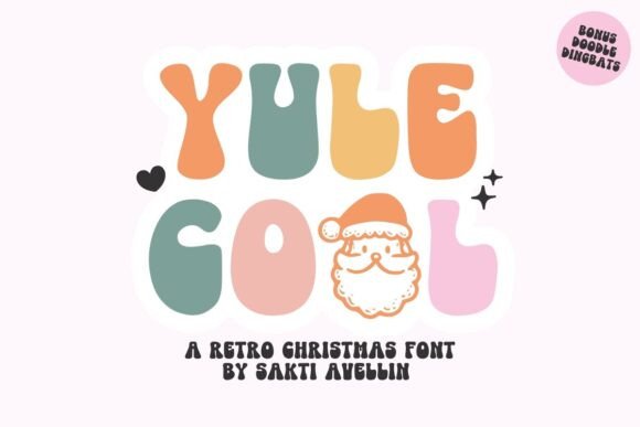 Yule Cool: A Retro-Groovy Display Font for Festive Branding